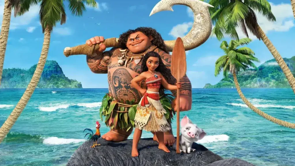 "Moana e Maui: Uma Jornada de Coragem e Descoberta"